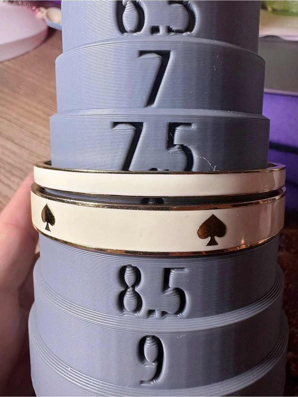 kate spade Gold Tone Logo Bangle Set - Picture 7 of 7